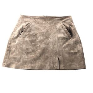Blank NYC Faux Suede Mini Skirt 90s Y2K 2000s Capsule Light Academia